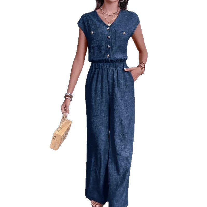 Elegant Waist-Defining Jumpsuit