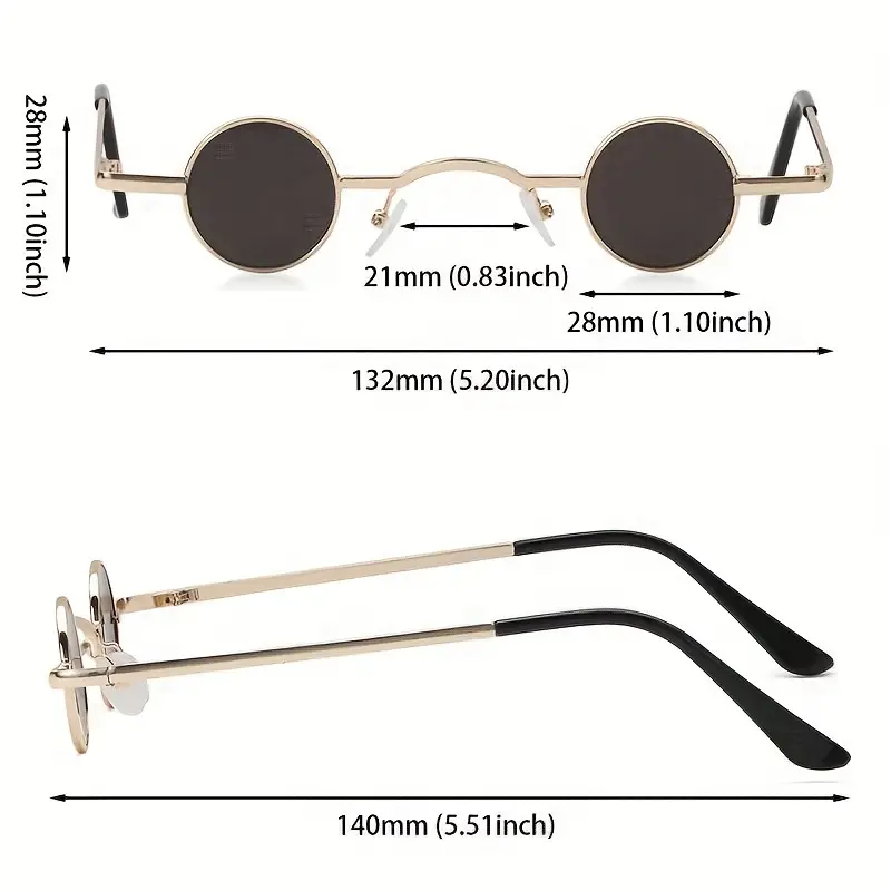 Retro Mini Tinted Lens Fashion glasses