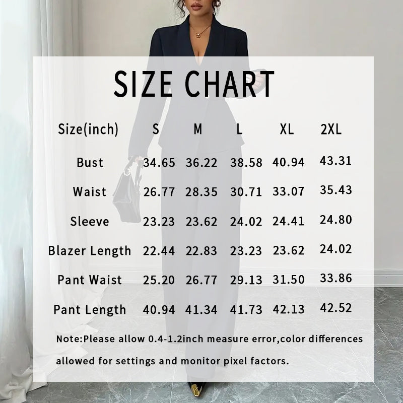 Womens 2 Piece Blazer and Pant Suit