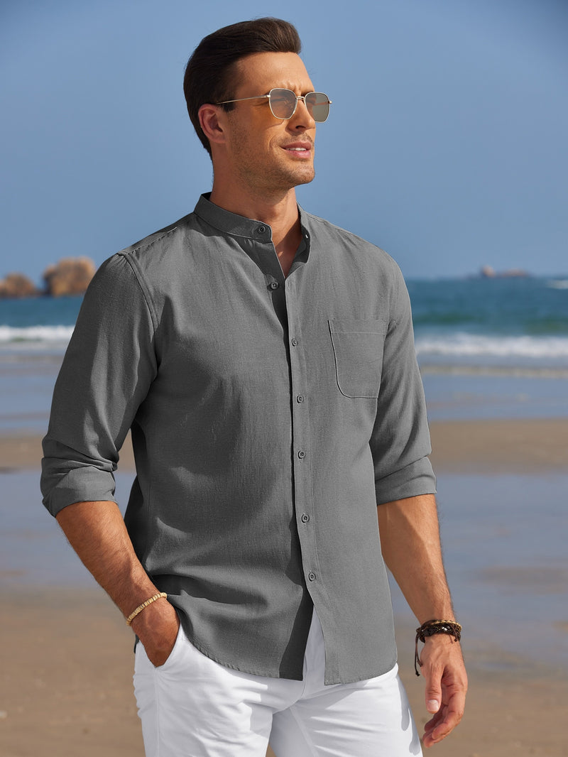 Men's Long Sleeve Oxford Shirt