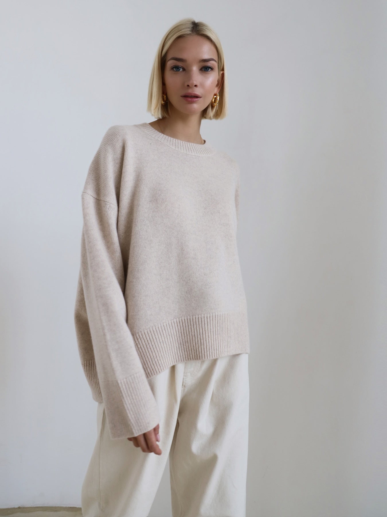 CozyKnit Classic Round-Neck Sweater