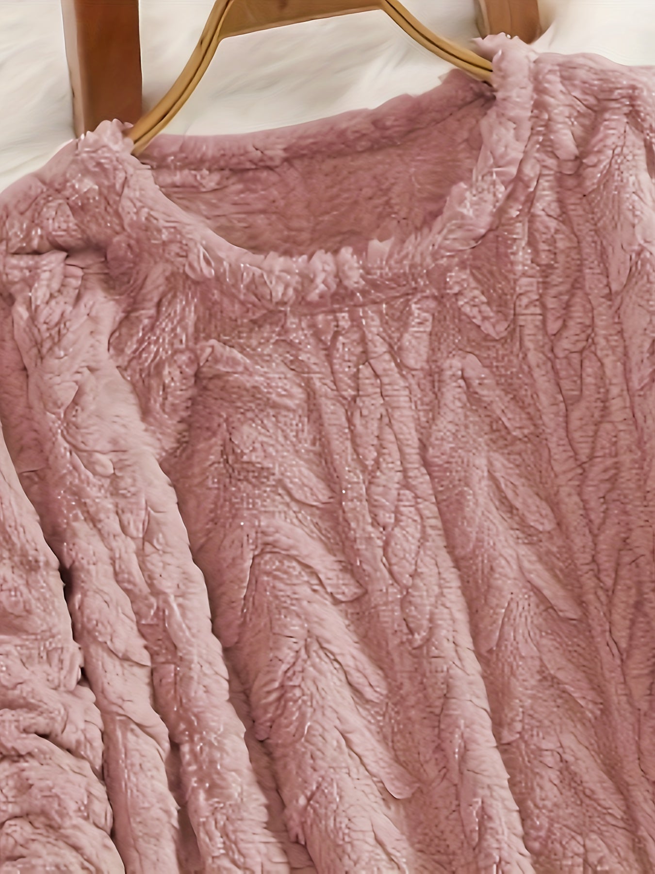 Teddy Jacquard long-sleeved casual sweater