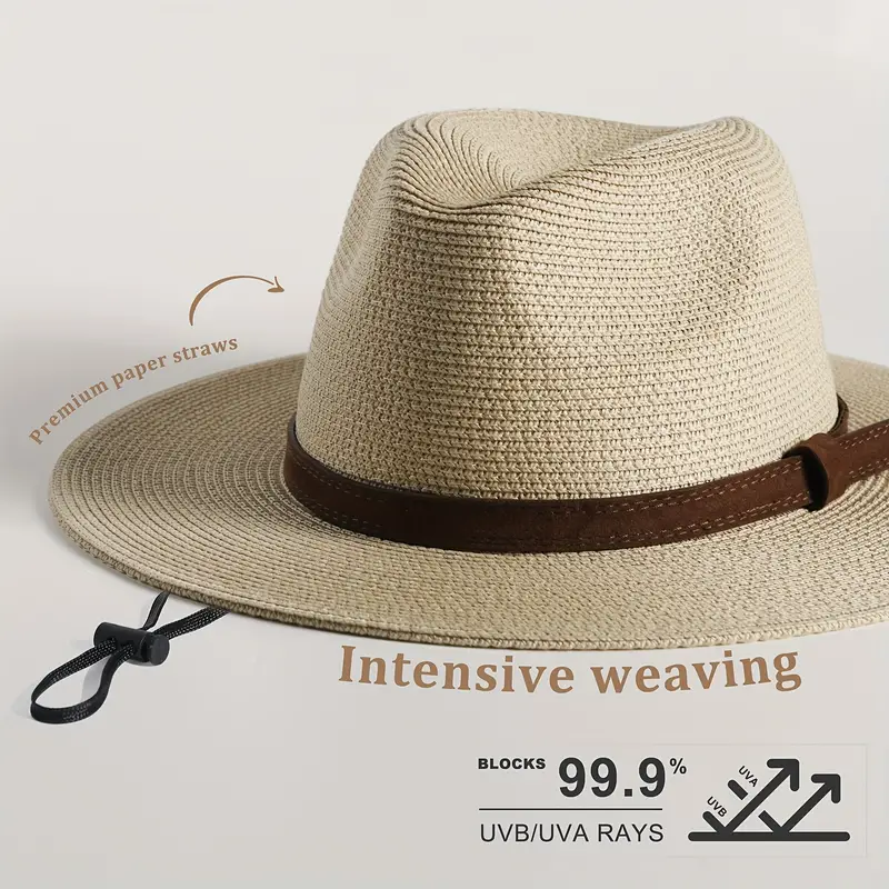 Summer Chic Paper Straw Sun Hat