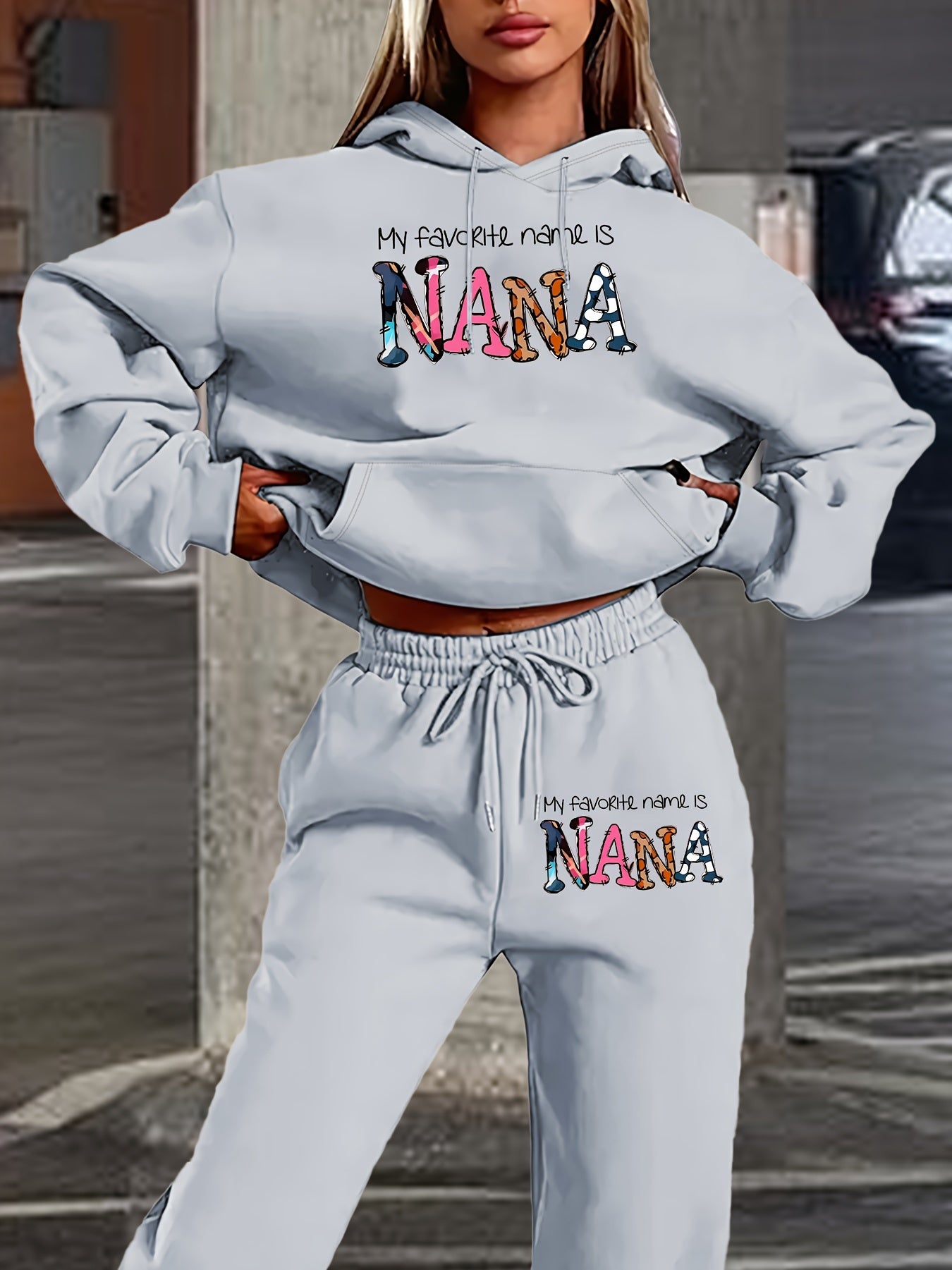 Geo-Chic Hoodie & Pants Set