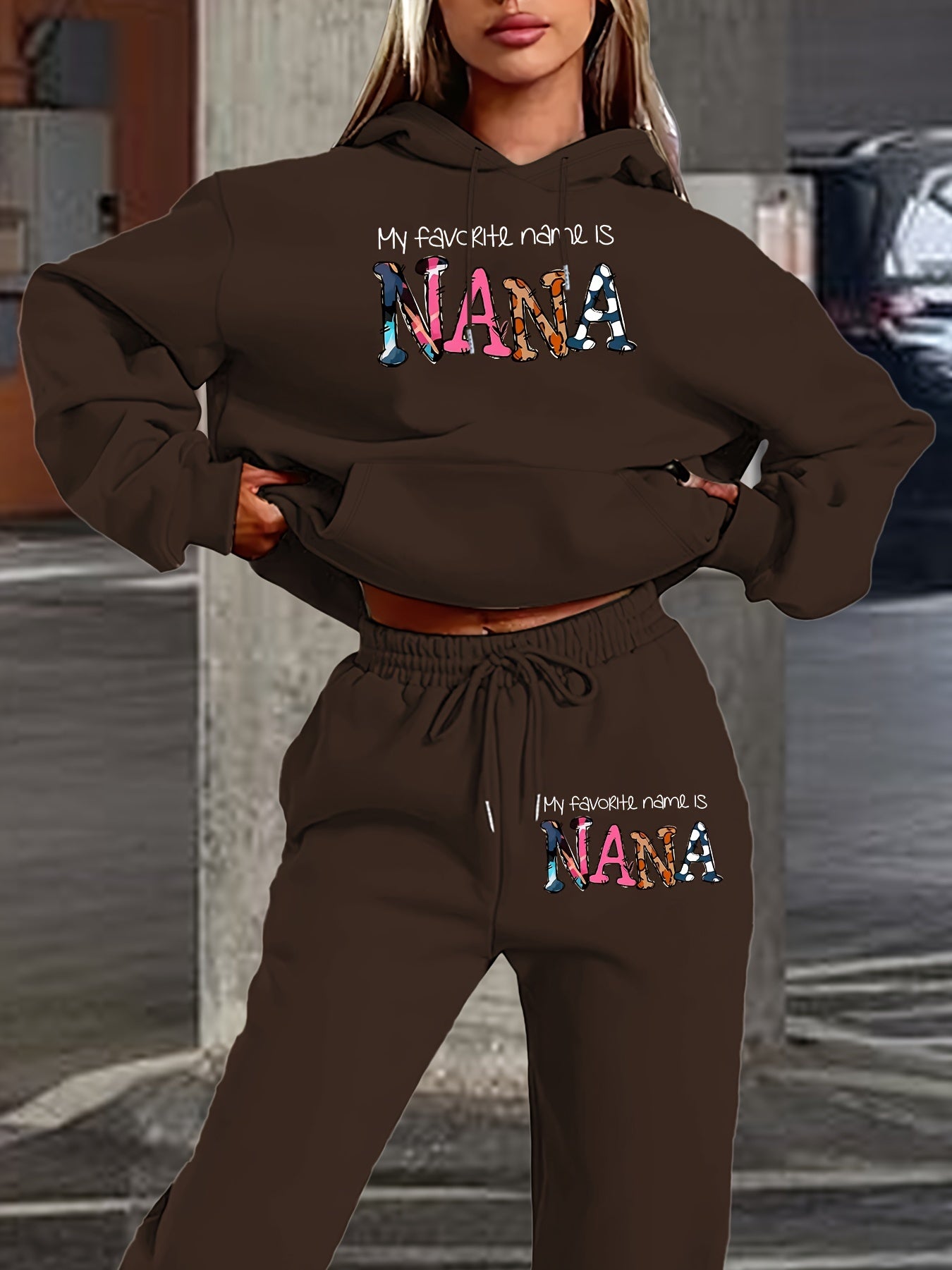 Geo-Chic Hoodie & Pants Set
