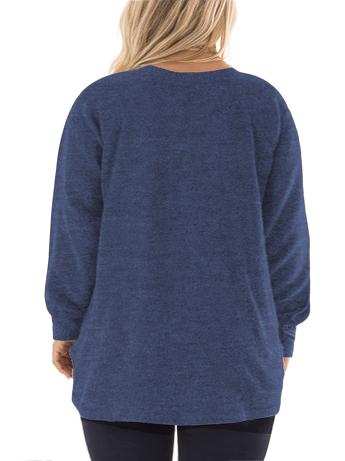Plus Size Sweatshirts For Women Color Block Long Sleeve Pocket Shirts Tops