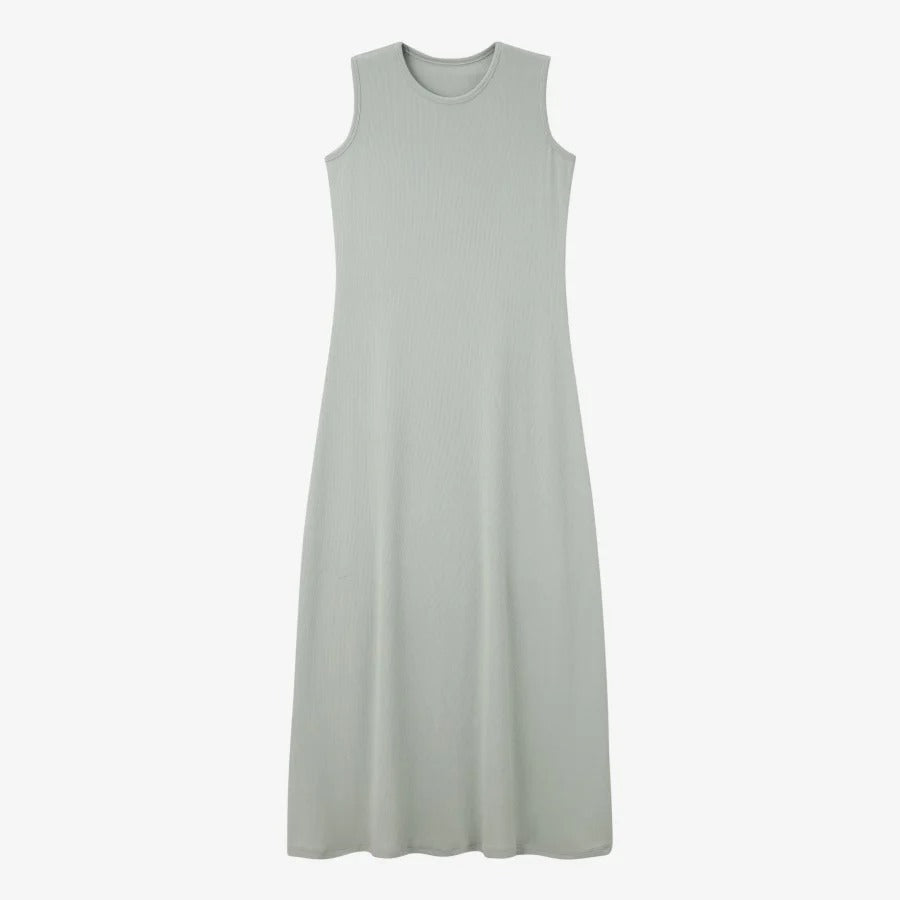Summer Ribbing Closed-Fit Wrap Tops + Aline dress high Stretch matching sets